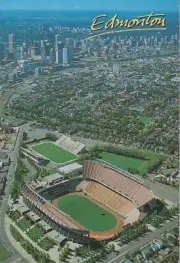Canadian Football League Edmonton Eskimos Commonwealth Stadium Postcard