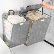 Hanging Folding Laundry Basket Space-Saving Wall-Mounted Dirty Clothes Basket