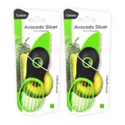Ozoffer 2PCS 3 In 1 Avocado Fruit Slicer Knife Peeler Cutter Tool Kitchen Tool