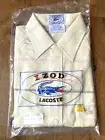IZOD LACOSTE 1960s Polo Mens M Pull Over Short Sleeve Striped NEW OLD STOCK