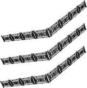 Totority 6pcs Miniature Picket Fence Decoration for Fairy Garden Durable Material Quick Setup for Architectural Models and Educational Displays Realistic Landscape Enhancements