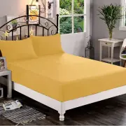 1200 Thread Count 100%Egyptian Cotton Australian Size Fitted Sheet+2 Pillow Case