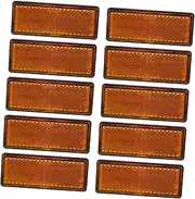 NOLITOY 10Pcs Self Adhesive Reflective Strips for Cars High Visibility Warning Tapes Flexible Reflector Safety Boards Durable and Weather Resistant for Enhanced