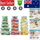 18 Pack Leak-Proof Glass Food Storage Containers - Airtight Meal Prep Solution