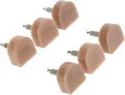 Generic Set of 3 Pairs Replacement Heels for Women's Shoes in Different Sizes, Apricot, 10.5x12.5mm