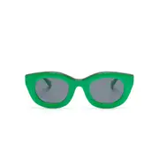 [Grand Azur] Grand Azur Lili Round-frame Sunglasses ONE SIZE GREEN