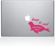 The Decal Guru Keep It Real Spotted Seal MacBook Decal Vinyl Sticker, 13"MacBook