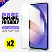 2x Tempered Glass Screen Protector for Samsung Galaxy A14 A54 A34 A14 5G A04s 4G