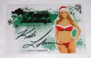 2012 Benchwarmer KATIE LOHMANN Happy Holidays Gold Foil Auto PLAYBOY Playmate