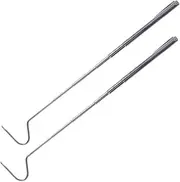 Toddmomy 2pcs Telescopic Snake Hook Retractable Snake Hook Snake Grabbers Snake Capture Hook Reptile Catcher Reptile Grabber Heavy Duty Snake Hook Heavy Duty Hook Silver Stainless Steel