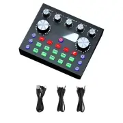 Bluetooth V8S External Sound Card Live Broadcas Microphone Audio Card Equipment