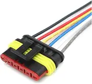BIZOCA 6Pin AMP 1.5mm Series Cable Automotive Waterproof Connector Male and Female Harness Connectors 282108-1 282090-1(Female Set)
