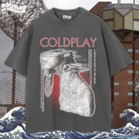 在飛比找蝦皮購物優惠-Coldplay 大廓形 T 恤 T 恤 Oversize 