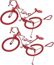 LALAFINA Retro Bicycle Collection 2pcs Mini Bike Adornment Simulation Mini Bike Model Scale DIY Bicycle Model Toy