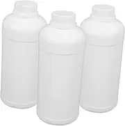 iplusmile 3Pcs Empty Bottles Hdpe Liquid Containers with Cap for Chemical Storage and Laboratory Use Sample Bottles with Measurement Marks