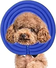 Adjustable Dog Cones,Soft Recovery Donut for Cats Dog Recovery Collar,Adjustable Dog Collar Soft Protective Cone for Large,Medium and Small Dogs and Cats (Blue)