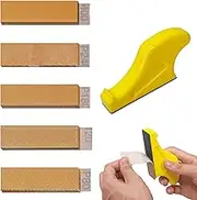 Tanstic 101Pcs Micro Sander Kit, 3.5" x 1" Mini Sander with Hook and Loop Sandpaper-Grit 80 120 180 240 400, Micro Detail Sander Detail Handle Sanding Tools for DIY Crafts, Wood, Small Projects