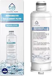 [Crystal Pure] DA97-17376B Replacement Water Filter for Samsung HAF-Qin/EXP, HAF-Qin, RF28T5001SR, DA97-08006C, RS27T5200SR, RF28R7351SG, RF24R7201SR, RF27T5201SR, WS645A, 1-Pack Refrigerator Filter