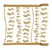 Rans Christmas Santa Socks Table Runners 100% Cotton - 33 x 180