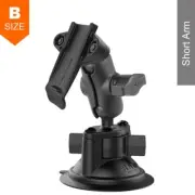 RAM Twist Lock Suction Cup Garmin Handheld GPS Spine Kit 1" Ball