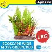 Aqua One Ecoscape Large Wide Christmas Moss Green/Hygro Red (28264)