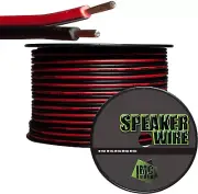 100' Feet 16 Ga Gauge Red Black 2 Conductor Speaker Wire Audio Cable