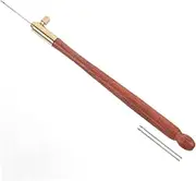 DOITOOL French Hook Needle Wooden Embroidery Hook Beading Kit with Fine Tipped Needles for Detailed Crochet and Sewing Projects Durable and Efficient Tools for Needlework Enthusiasts