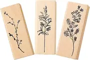 Operitacx Multi-Function Planner Stamps 3pcs Floral Stamps Set Australian Made