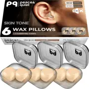 PQ Wax Ear Plugs for Sleep and Swimming - Noise Cancelling Silicone Earplugs