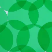Sequin 70mm No Hole Round Shape Vinyl Go Go Trans Green. Made in USA