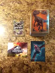 JURASSIC PARK - COMPLETE TRADING CARD SET FALLEN KINGDOM - PANINI - 2018