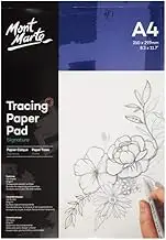 Mont Marte Signature 60 GSM Tracing Paper 40 Sheets Pad, A4 Size