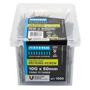 Titan 10G x 50mm Weather Force Treated Pine Decking Screw - Pack of 1000