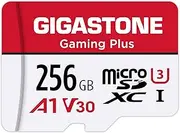 Gigastone 256GB Micro SD Card, Gaming Plus, MicroSDXC Memory Card for Nintendo-Switch, 100MB/s, 4K Video Recording, Action Camera, Wyze, GoPro,Dash Cam, Security Camera, UHS-I A1 U3 V30 Class 10