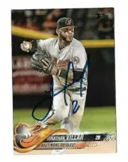 Baltimore Orioles JONATHAN VILLAR Signed 2018 Topps Update Card #US80