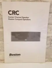 Boston Acoustics CRC Owners Manual Center Channel Speaker Installation User New