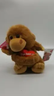 Vintage 1987 DAKIN makin’ friends. Monkey Pucker up Plush Monkey New With Tags