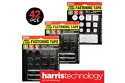 Handy Hardware 42PCE of Reusable Strong Adhesive Stickers Hoop & Loop 14pc/Pk