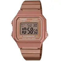 在飛比找ETMall東森購物網優惠-【CASIO 卡西歐】復古文青電子錶-玫瑰金B650WC-5