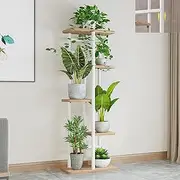 Plant Stand Indoor 5 Tier Metal Plant Shelf, XICEN White Plant Holder, Large Plant Rack for Mutiple Plants Pots, For Patio, Garden Corner, Balcony, Living Room