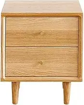 2 Drawers Bedside Tables Natural Wood Texture Bedside Drawers Bedside Cabinet Size H48 x W40 x D35cm