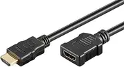 Goobay Male to Female Extension HDMI Cable with Ethernet, 1.5 Meter