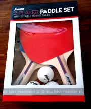 Franklin Sports 2 player Table Tennis Ping Pong set 2 Paddles 3 Balls New