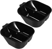 GANAZONO 2pcs Hair Dyeing Tools Baking Oil Bowl Black Hair Dye Hair Dye Tool Hair Dye Holder Color Mixing Cup Hair Coloring Bowl Large Mixing Bowl Color Bowls for Hairstylist Plastic