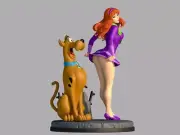 Scooby Doo Velma sexy figure Handmadee Painting Bigger %150