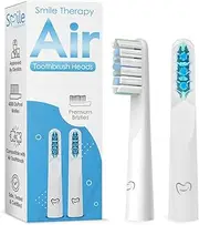 Smile Therapy Air Sonic Electric Toothbrush with Heads Slim Powerful Electric Tooth Brush, 3 Modes Travel Toothbrush Case Teeth Whitening Dental Tools Magnetic Charging 2 Heads & Silicon Tongue Brush (White, Attachments Heads)