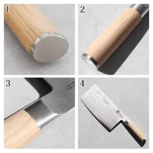 【KAI 貝印】旬 Classic BLONDE 日本製中華廚房用刀18cm DM-0712W(高碳鋼 日本製菜刀)