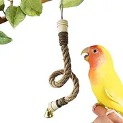 Bird Rope Perch | Climbing Swing for Budgies - Bird Swing Rope Cage Playground for Parrot Conure Budgies Parakeet Cockatiel