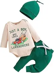 [Generic] Little Sister Sleeve Letter Cartoon Weeder Printed Pullover Shirt Long Pants Hat Casual 3 PC Set Big Girl Set