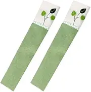 Fridge Door Handles Cotton Door Handle Covers Refrigerator Doorknob Cover Practical Double-Door Fridge Gloves Home Kitchen Tools （1 Pair ） (Color : Light Green)